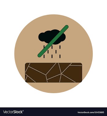 In flat design of cracked vector image