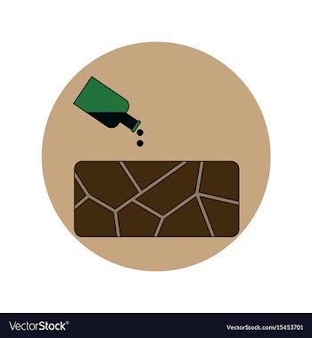 In flat design of cracked vector image