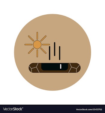 In flat design of cracked vector image