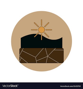 In flat design of cracked vector image