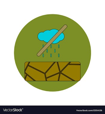 In flat design of cracked vector image