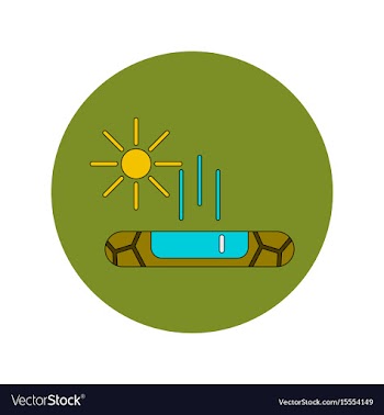 In flat design of cracked vector image
