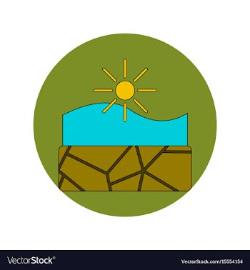 In flat design of cracked vector image