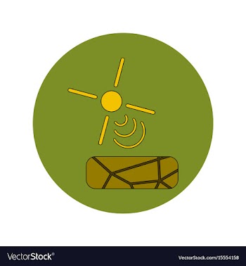 In flat design of cracked vector image