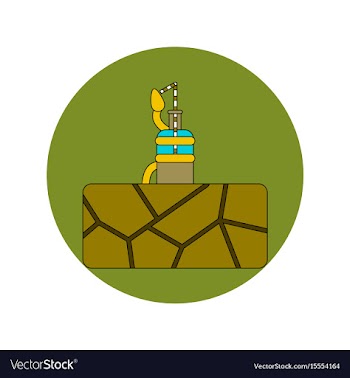 In flat design of cracked vector image