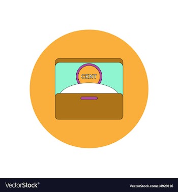 In flat design of currency in vector image