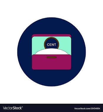 In flat design of currency in vector image