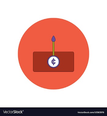 In flat design of currency vector image