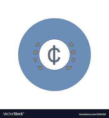 In flat design of currency vector image