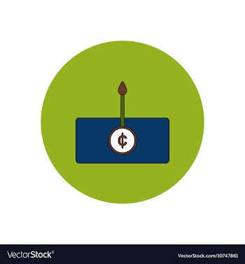 In flat design of currency vector image