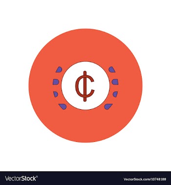 In flat design of currency vector image