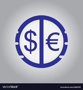 In flat design of currency vector image