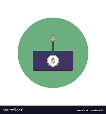 In flat design of currency vector image