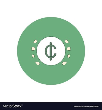 In flat design of currency vector image
