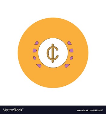 In flat design of currency vector image