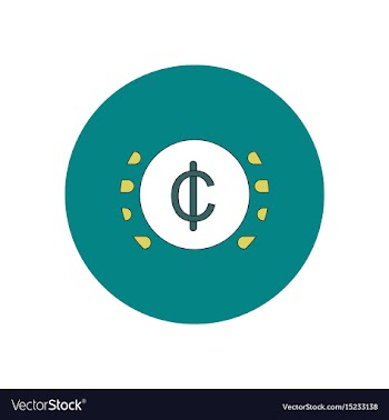 In flat design of currency vector image