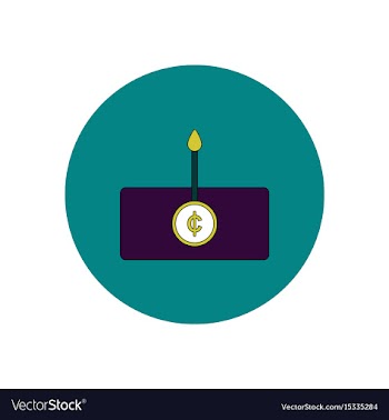 In flat design of currency vector image