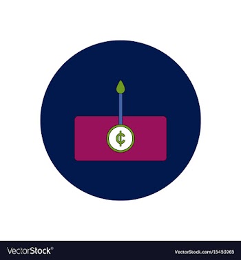 In flat design of currency vector image