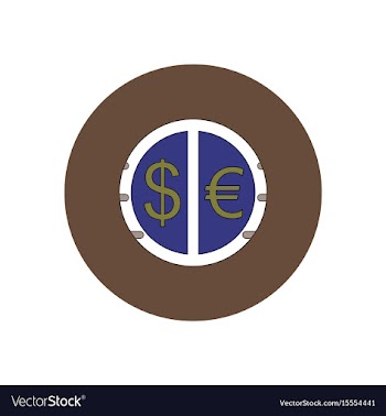 In flat design of currency vector image