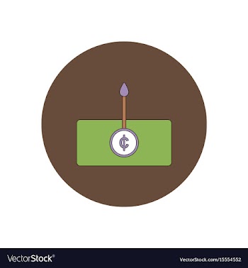 In flat design of currency vector image