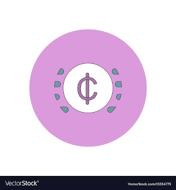 In flat design of currency vector image