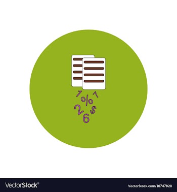 In flat design of documents vector image