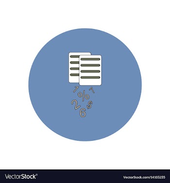 In flat design of documents vector image