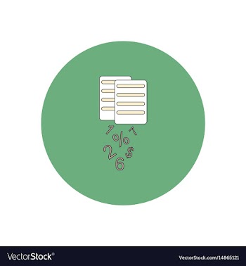 In flat design of documents vector image