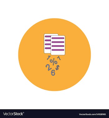 In flat design of documents vector image