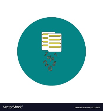 In flat design of documents vector image