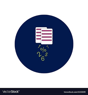 In flat design of documents vector image