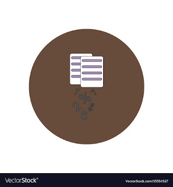 In flat design of documents vector image