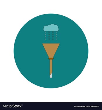 In flat design of drain pipe vector image