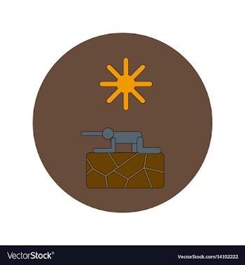 In flat design of drought and vector image