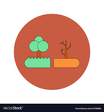In flat design of drought and vector image
