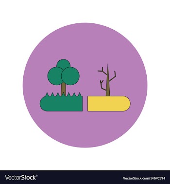In flat design of drought and vector image
