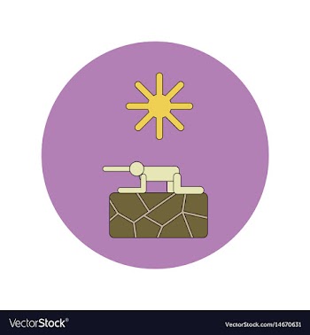 In flat design of drought and vector image