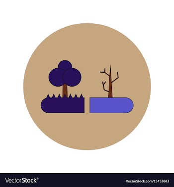 In flat design of drought and vector image