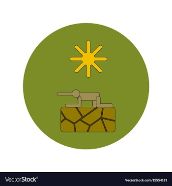 In flat design of drought and vector image