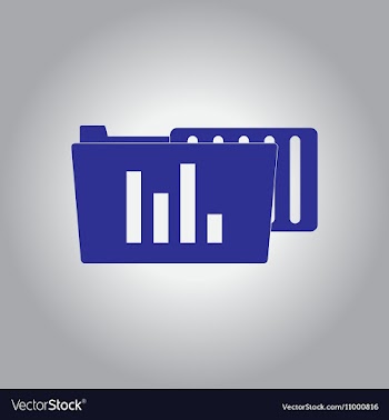 In flat design of file and vector image