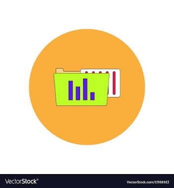 In flat design of file and vector image