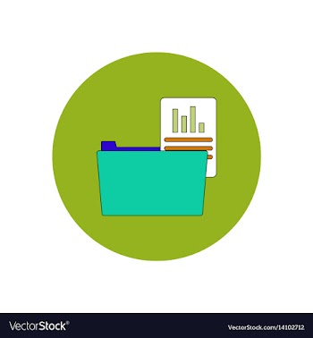 In flat design of file and vector image
