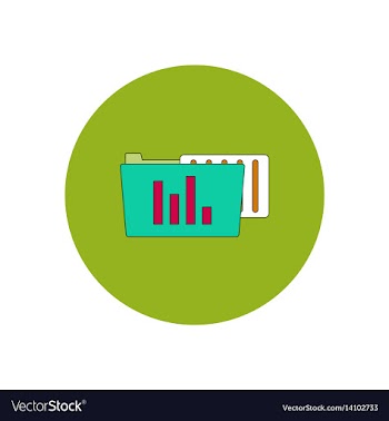 In flat design of file and vector image