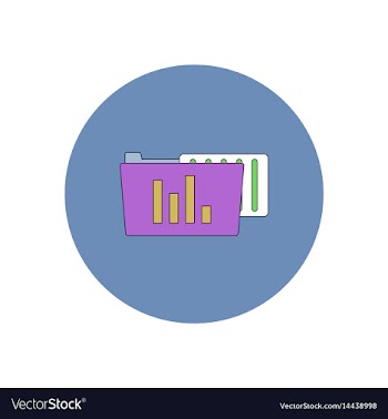 In flat design of file and vector image