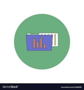 In flat design of file and vector image