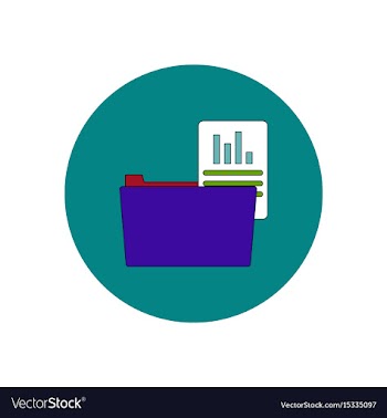 In flat design of file and vector image