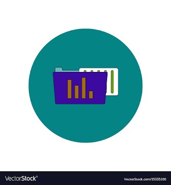 In flat design of file and vector image