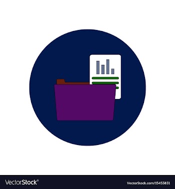 In flat design of file and vector image