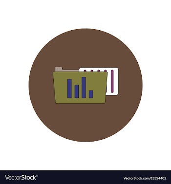 In flat design of file and vector image