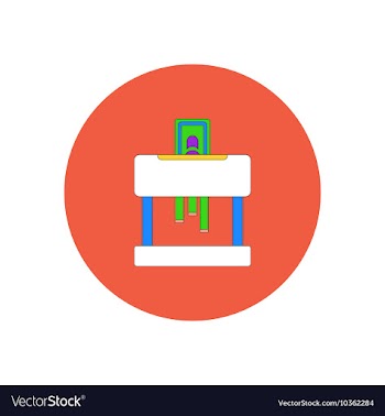 In flat design of financial vector image